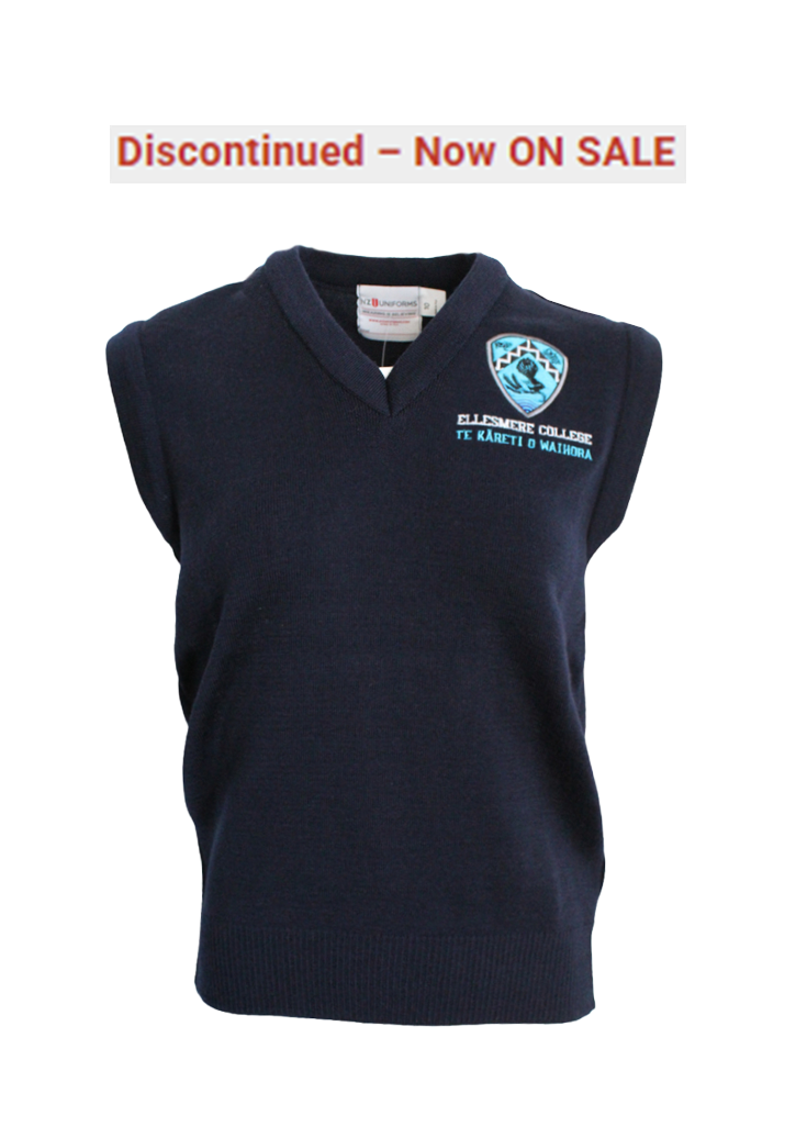 Ellesmere College Navy Vest/ ON SALE
